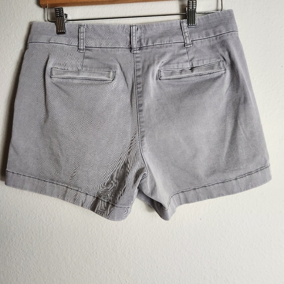 J. Crew Womens Storm Gray 4" Stretch Chino Shorts-Size 8 - Picture 7 of 12